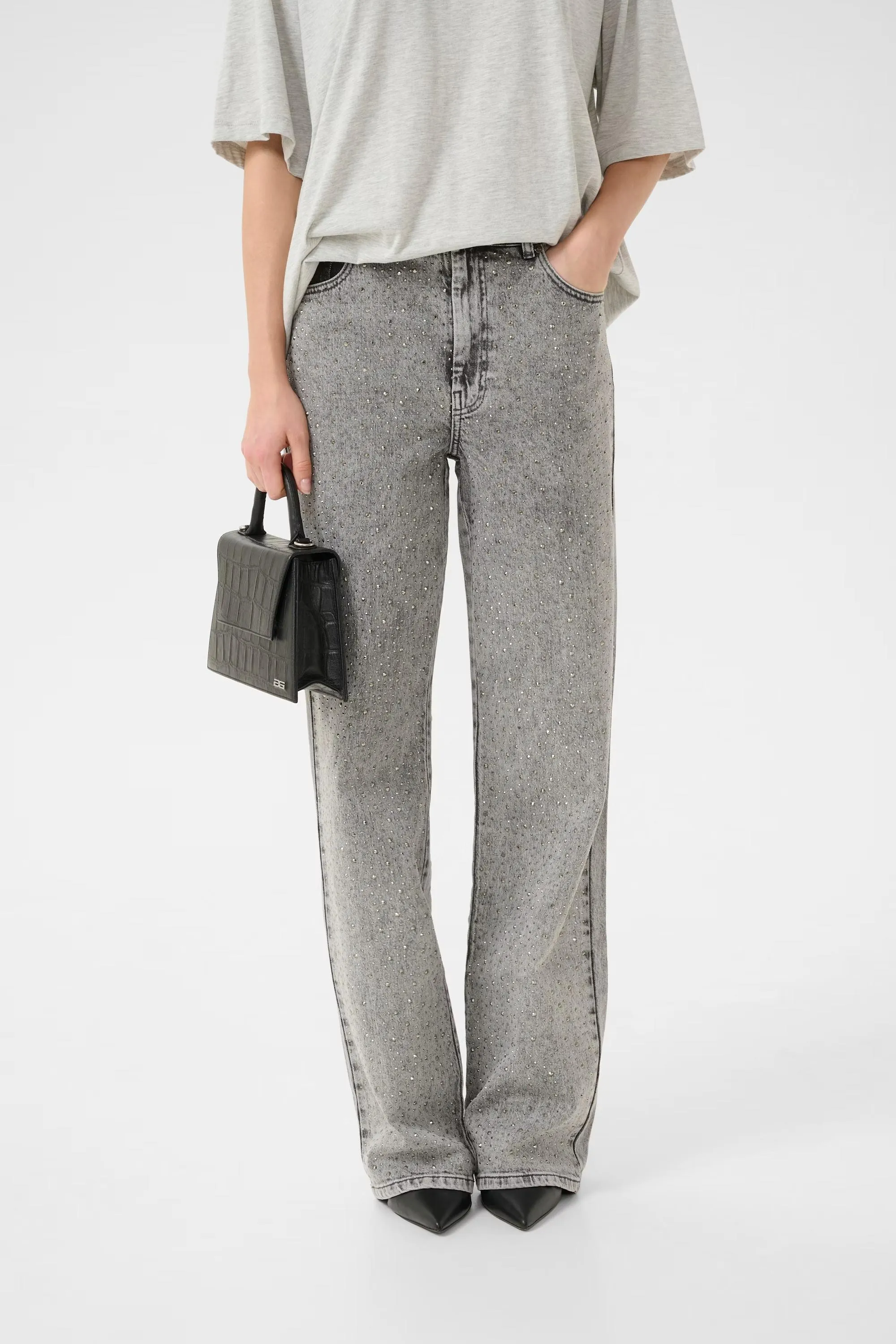 Slim Family Style Daily Wear GZZauma Jeans Vintage Grey Wash