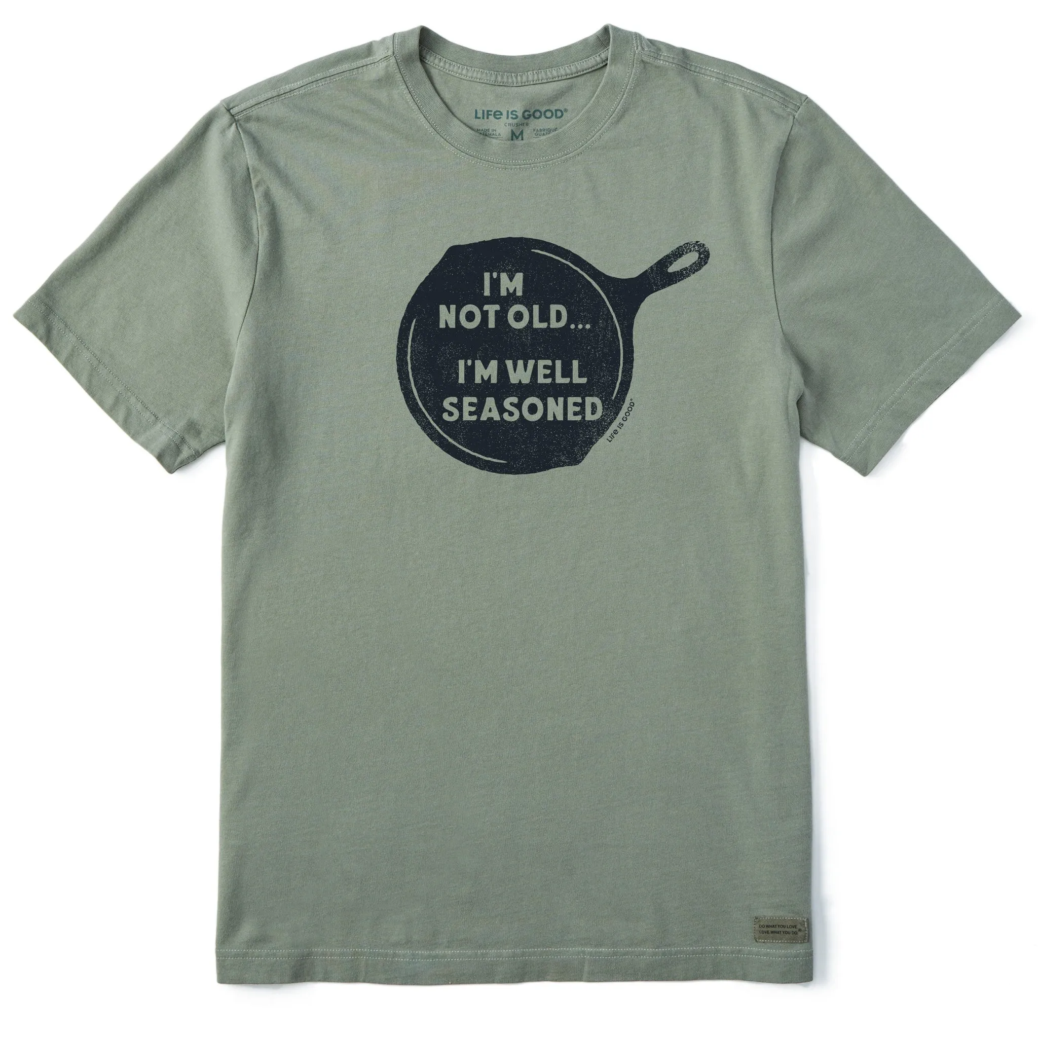 Men's I'm Not Old I'm Well Seasoned Short Sleeve Crusher Tee Workout Gear Cozy Waistband