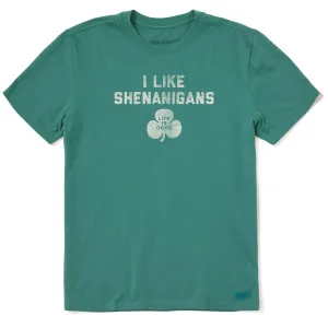 Timeless Must-Have casual outing Men's I Like Shenanigans Short Sleeve Crusher Tee