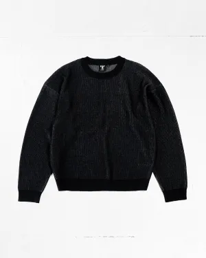 Therapy Ribbed Knit Sweater Office Warmth Jacquard Pattern