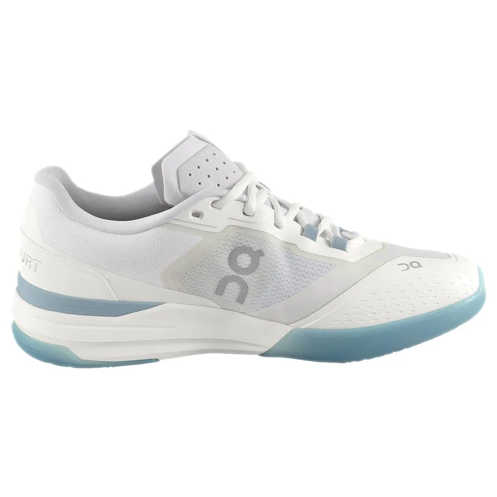 On Men's THE ROGER Advantage Pro - White/Chambray Shock Absorption Midsole High Traction