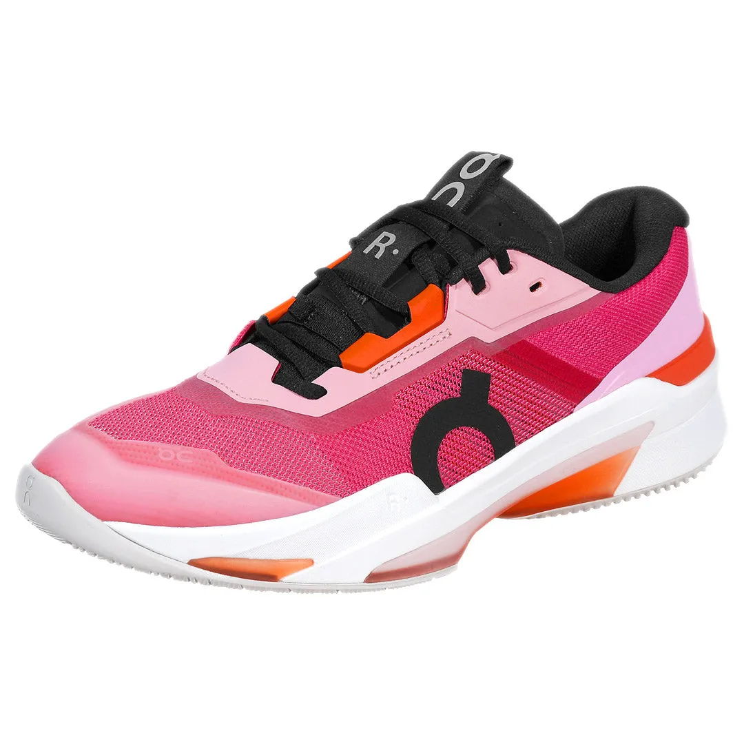 On Men's THE ROGER Pro Fire - Pink/Flame Ergonomic Fit Synthetic Overlay