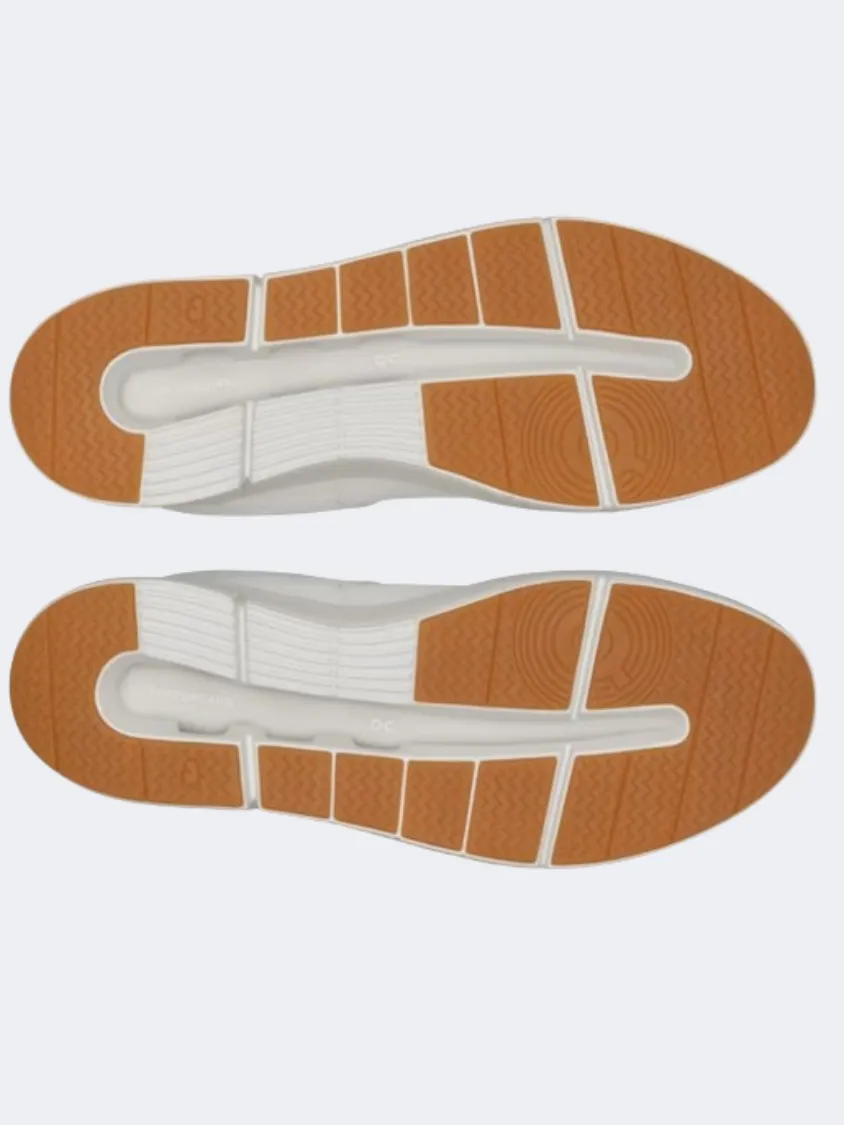 On The Roger Clubhouse Women Tennis Shoes White/Sand Comfort Grip