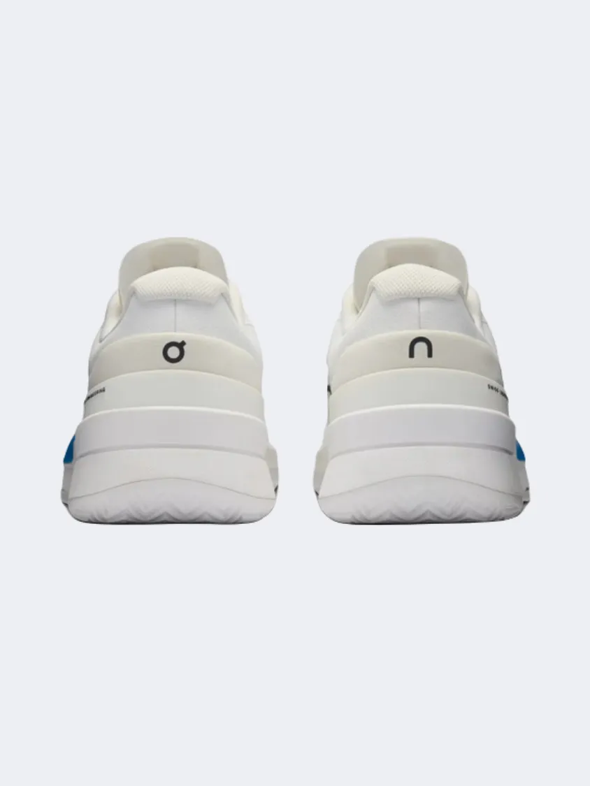 Rolling Motion Design On The Roger Pro 2 Men Tennis Shoes White/Malibu