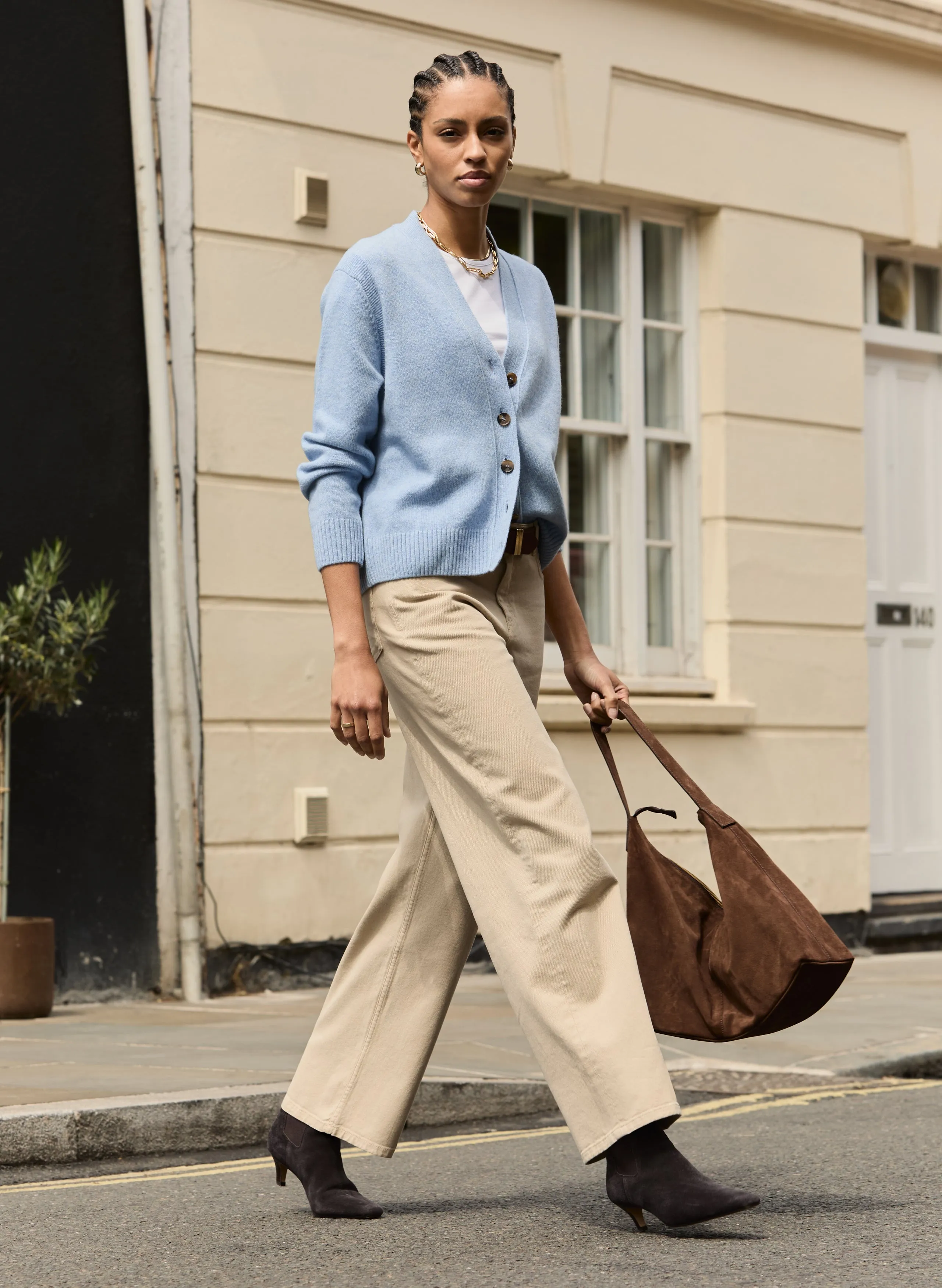 Street Vibe Organic?Stretch Cotton Wide Leg Slouch Jeans