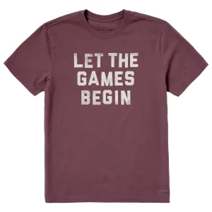 Chic Smart Light and Comfortable Men's Let the Games Begin Short Sleeve Crusher Tee
