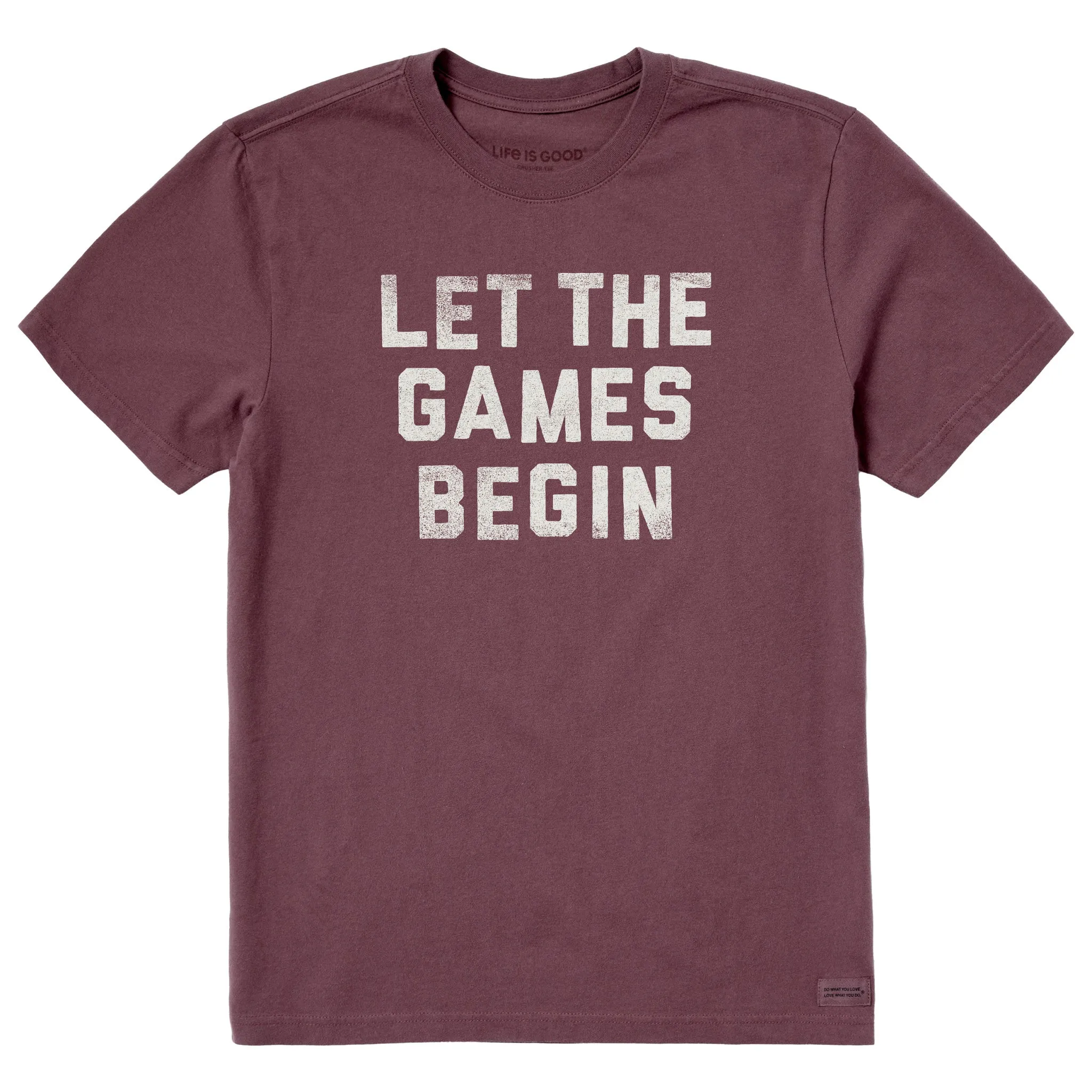 Minimalist fashion Men's Let the Games Begin Short Sleeve Crusher Tee