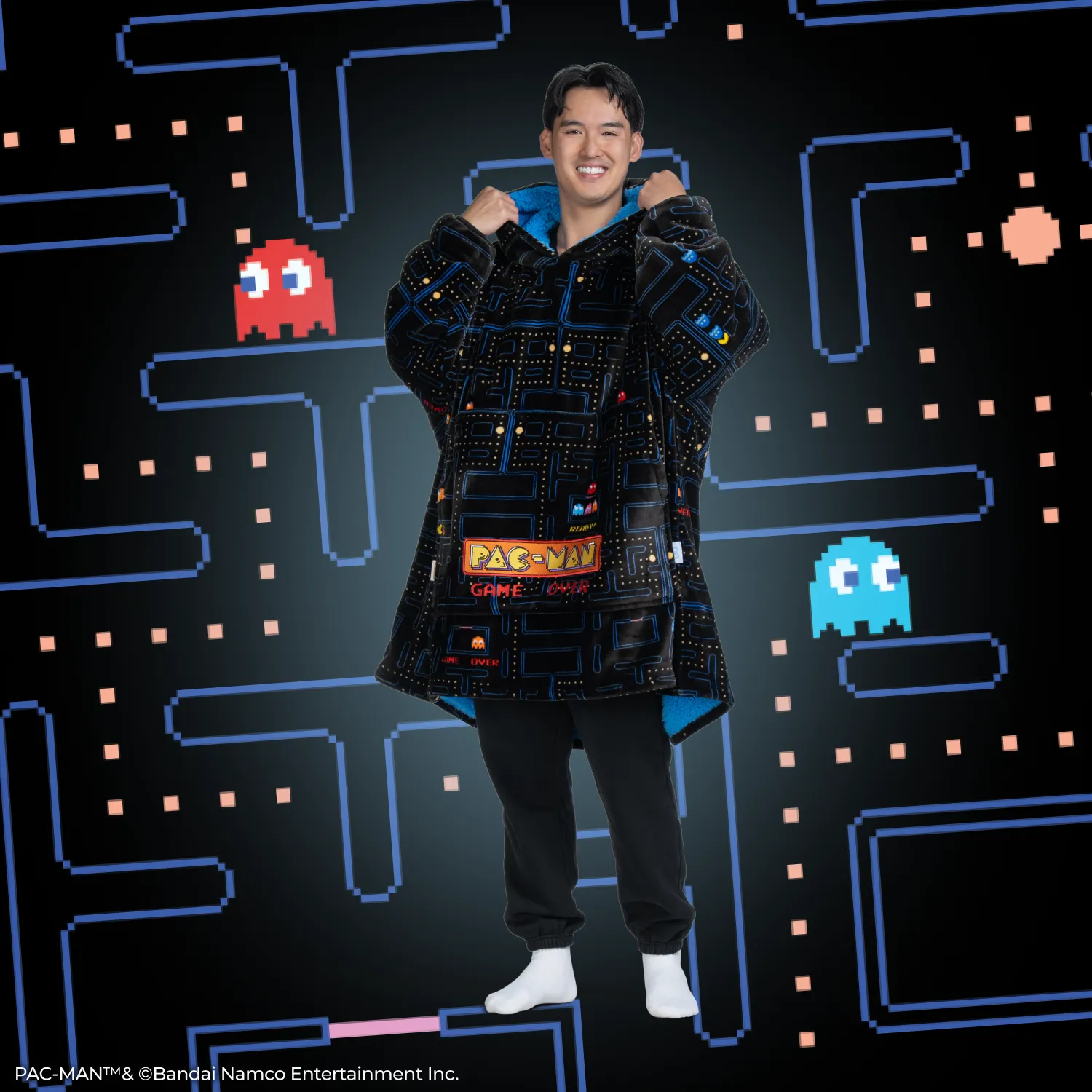 Adjustable Drawstrings Gentle Feel PAC-MAN Game