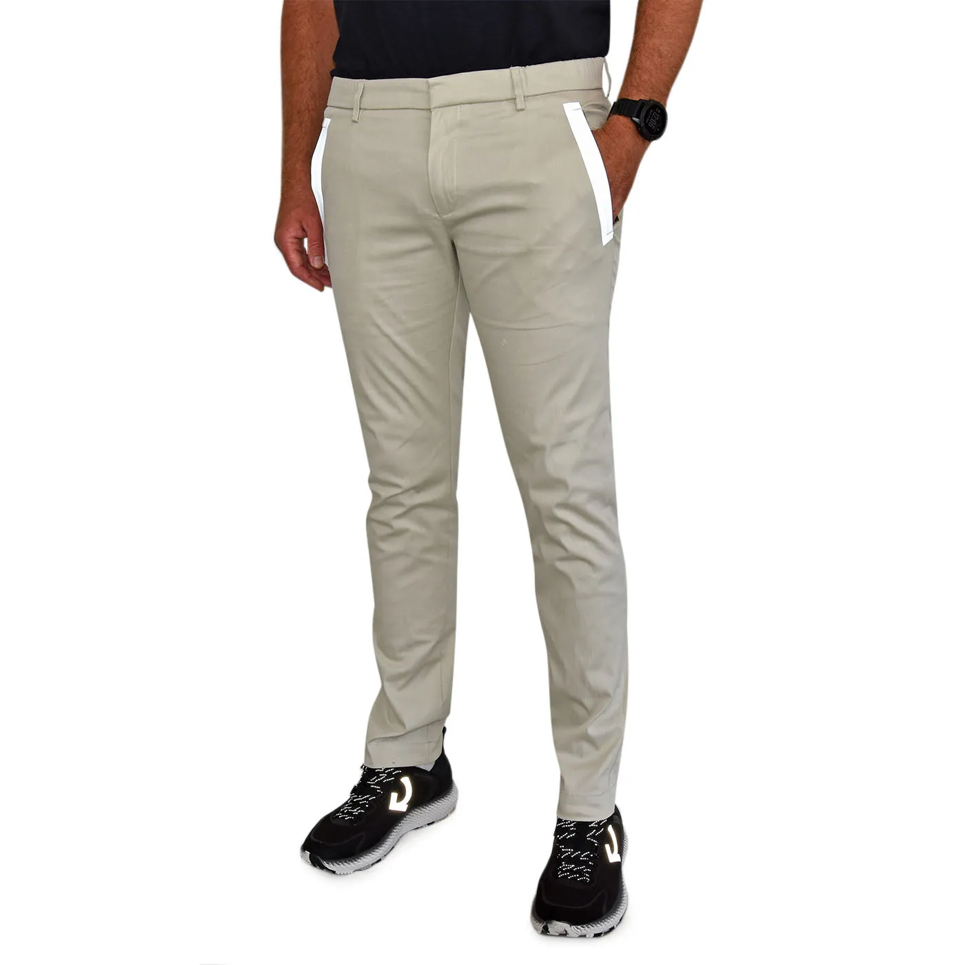 BOSS Rogan 4-1 Golf Pants - Light Beige Fit Freedom Polyester fabric