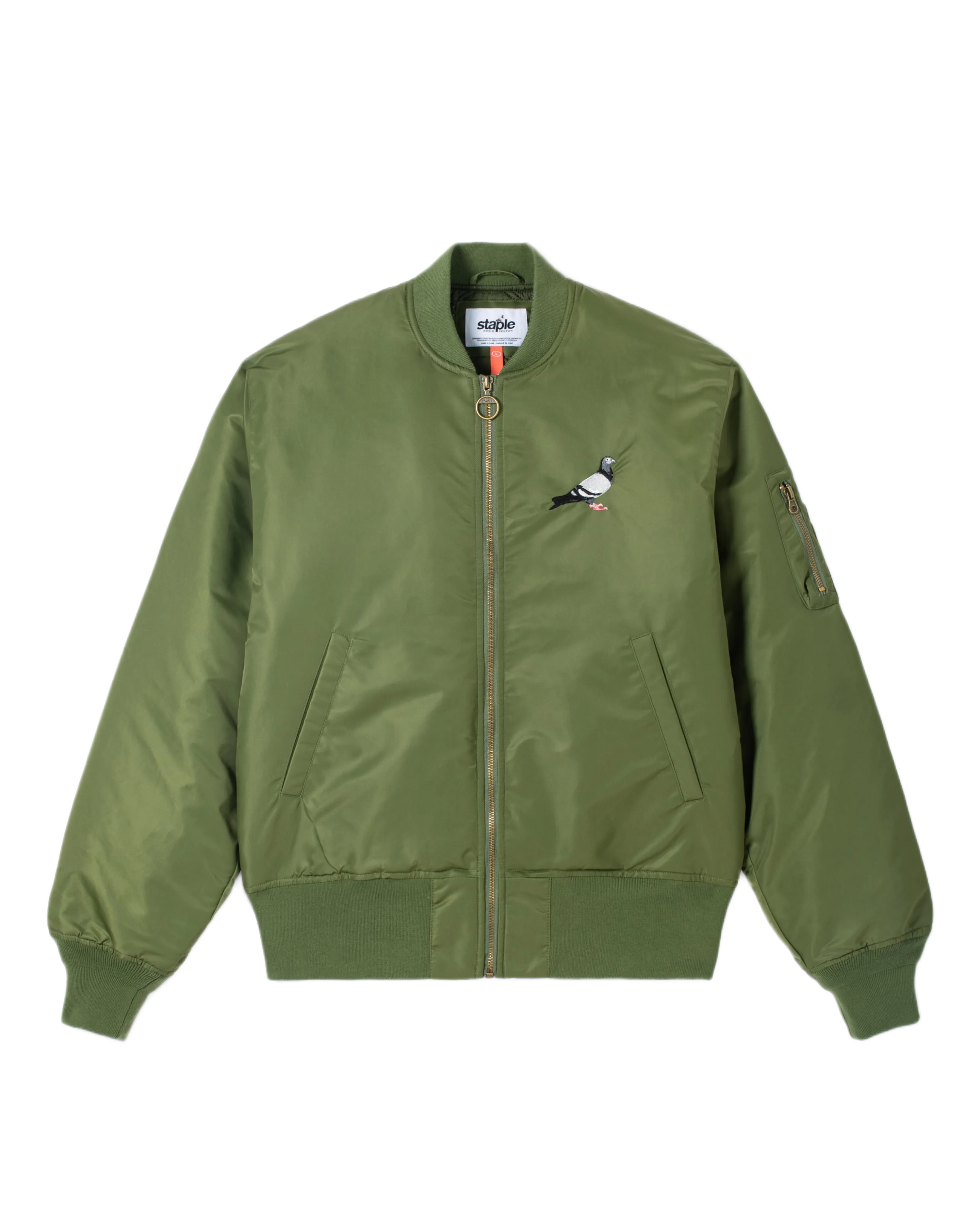 Transition Wear Reinforced Elbow Padding Pigeon Logo Bomber Jkt
