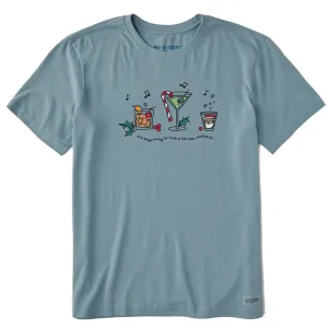 Men's It's Beginning to Look Like Cocktails Short Sleeve Crusher Tee tall size