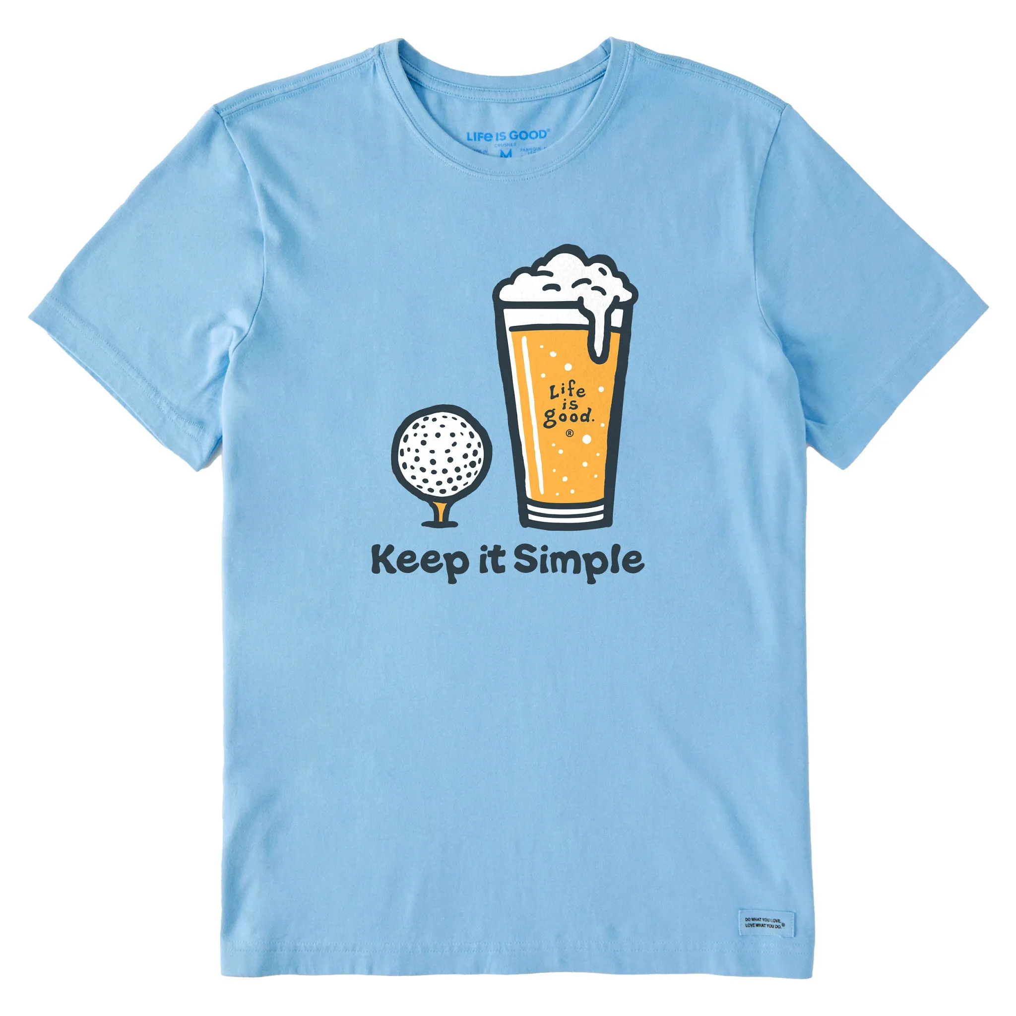 Fashionable Wear FunctionalPockets Men's Keep it Simple Beer Golf Short Sleeve Tee