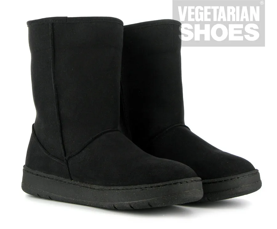 Shock Absorbing Winter Walker Padded Interior Weekend Wanderer Snugge Boot in Black from Vegetarian Shoes