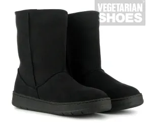 Shock Absorbing Winter Walker Padded Interior Weekend Wanderer Snugge Boot in Black from Vegetarian Shoes