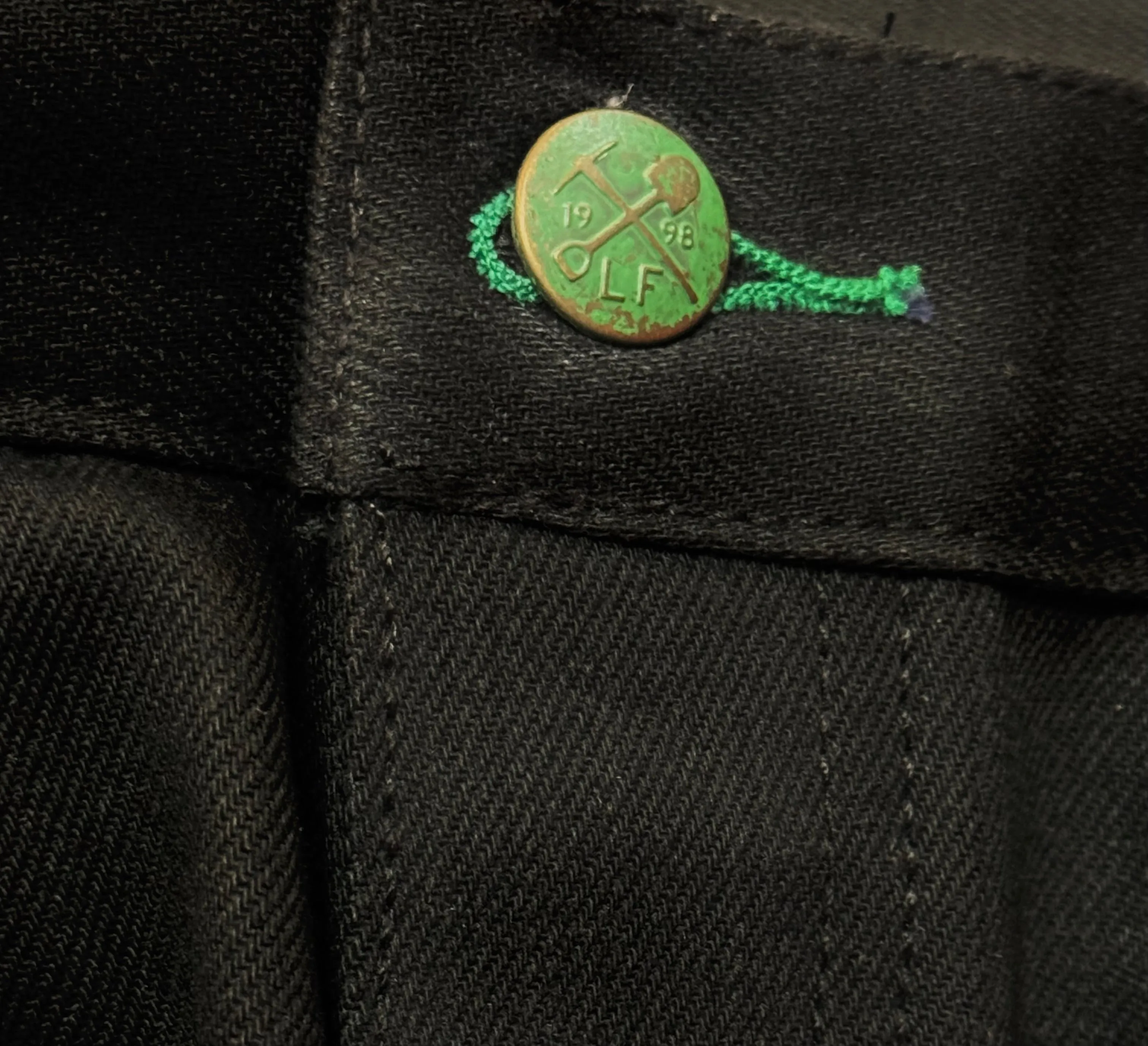 Sustainable Beach Day Pre Order: Greasers Black Maria Japanese 13.5 oz selvedge Sulphur Denim Wide Leg (2 weeks)