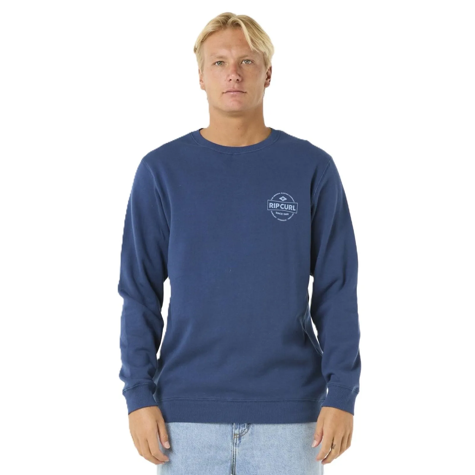 Classic Layer Rip Curl Mens Stapler Crew sweatshirt