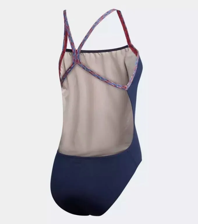 Pride Women's Performance Infinitex  Collegiate Navy/ Clear Orange slim fit