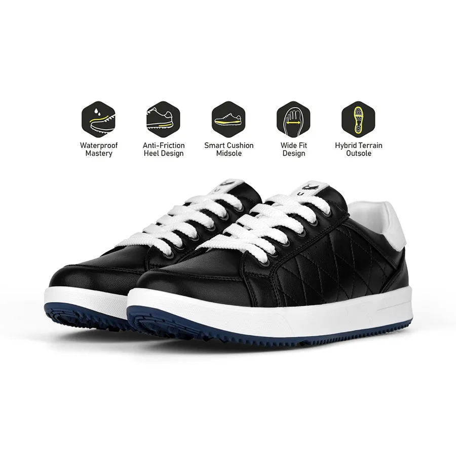 Fast Step Full Control Ask Echo G2 Men's Professional Leather Golf Shoes  / Black