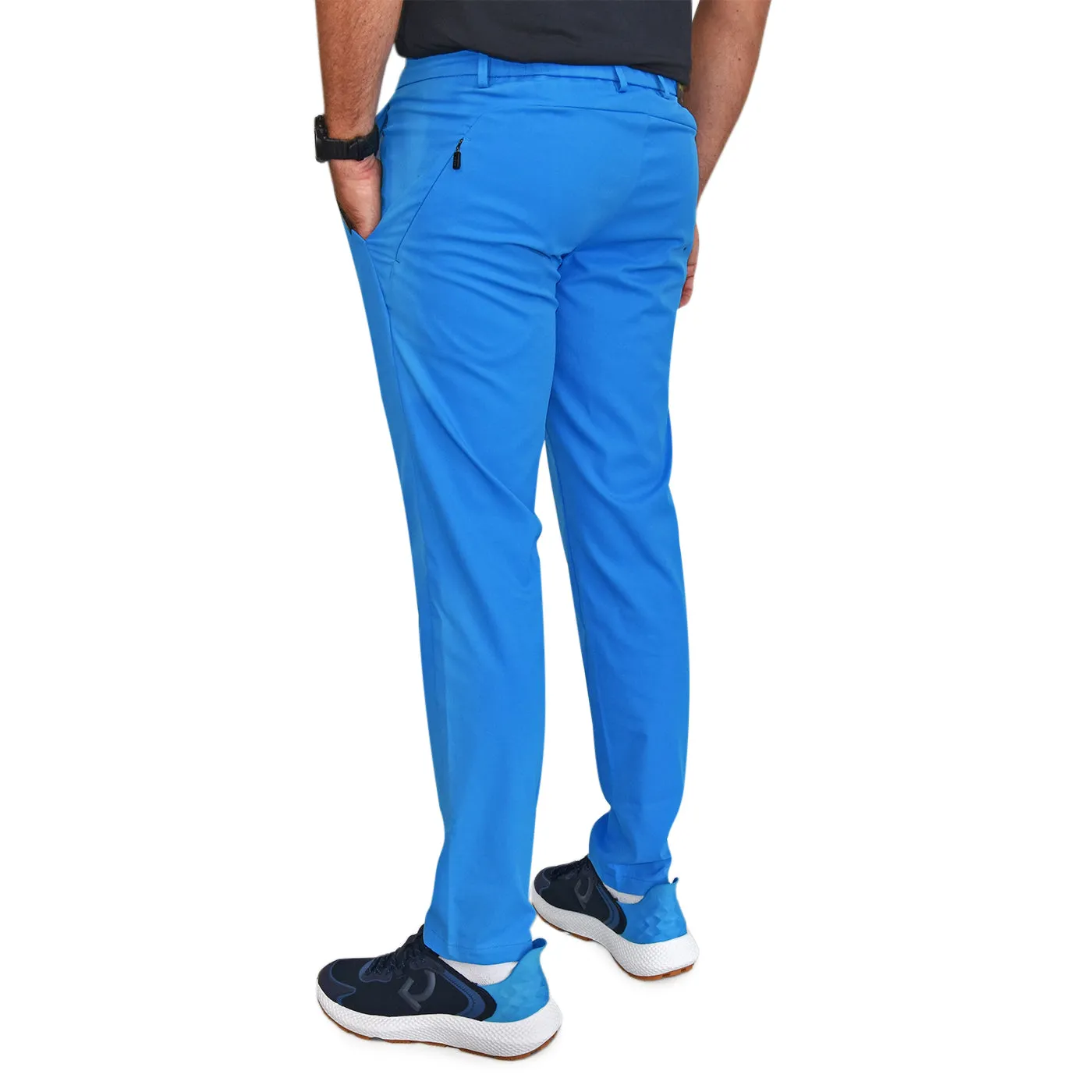 Work Ready Ripstop Texture BOSS Spectre Twill Slim Fit Pants - Blue