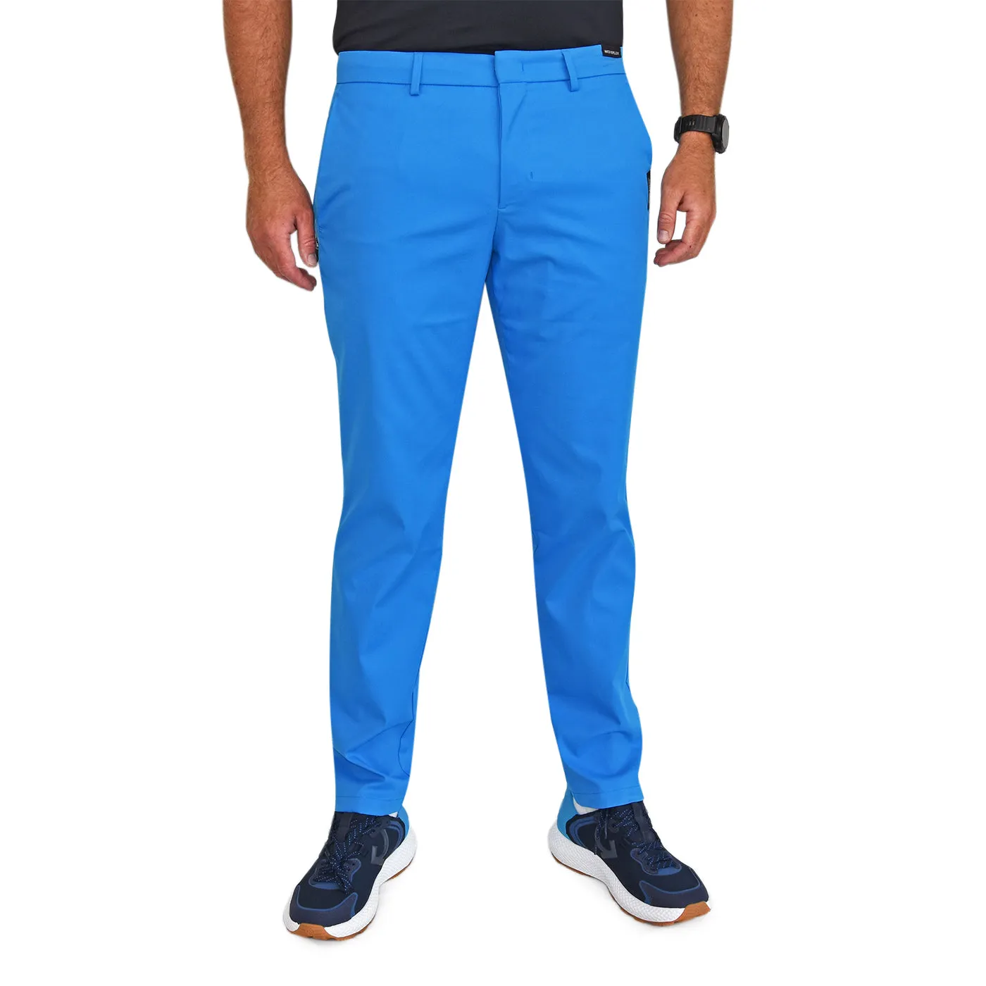 BOSS Spectre Twill Slim Fit Pants - Blue Modern Waist Stretchy Material