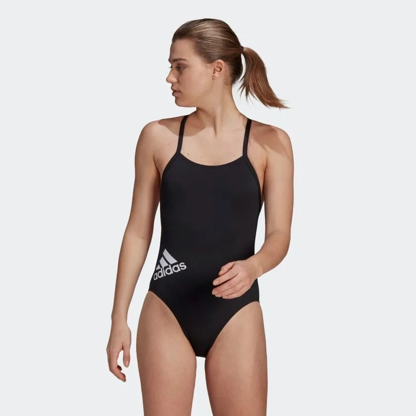 Smart Design adidas Logo Swimsuit Black