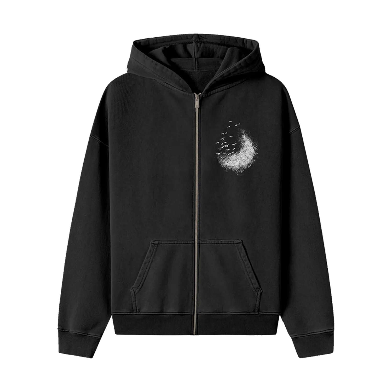 Cemetery Drive Zip Hoodie product low end affordability goes with sweatpants