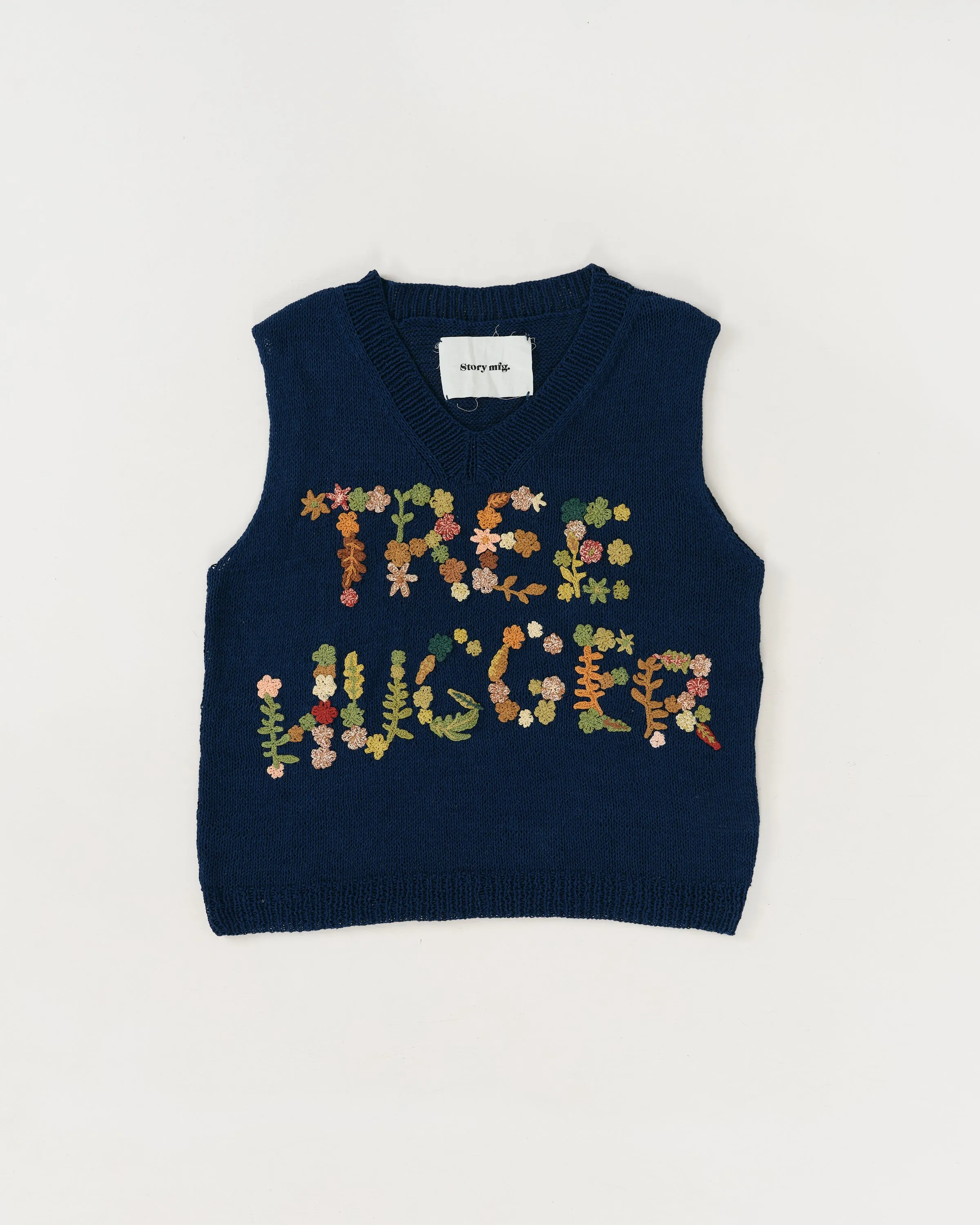 Party Knit Vest - Indigo Tree Hugger Layer Ready