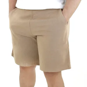 Wedding Gift Men's Solid Cotton Short,Camel