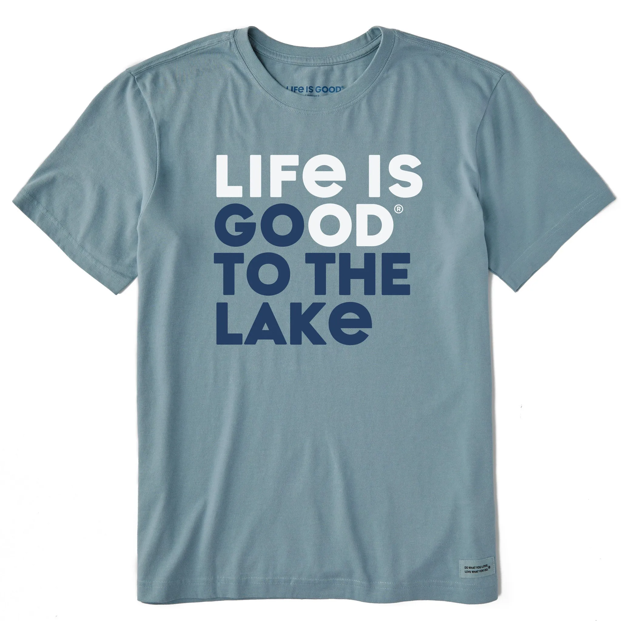 Moisture Management Technology MoistureControlFibers Men's Life is Good Go to the Lake Short Sleeve Tee