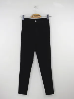 Teen Outfit Night Out Party Look Women's Slim Leg Stretchy Jeans,Black