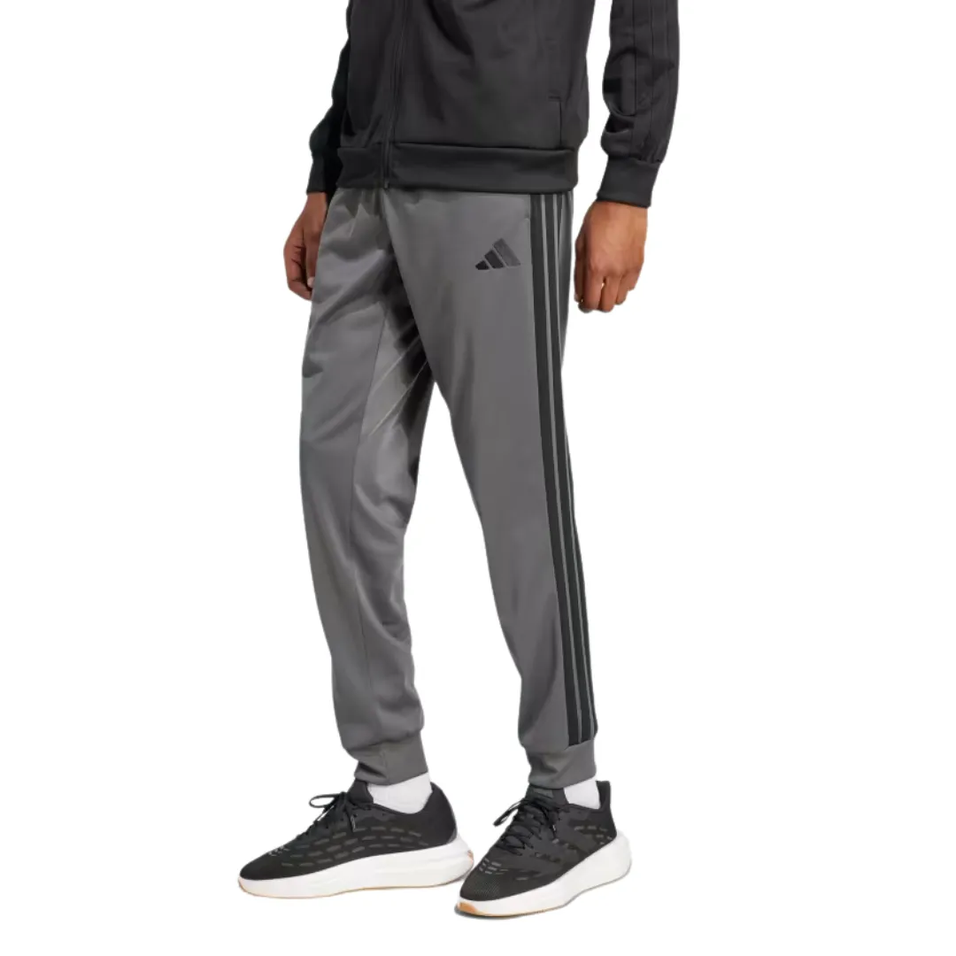 Adidas Men's 3-Stripes Tricot Tapered Track Pants Grey H46109 Chic casual