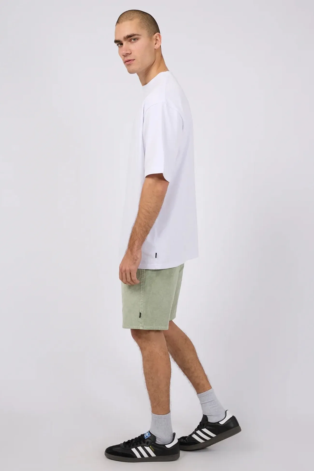 Cord Short Light Green school wear soccer shorts