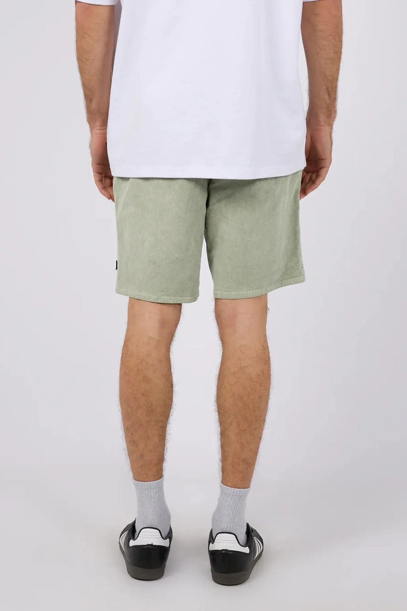 Cord Short Light Green Body Movement Sporty Comfort