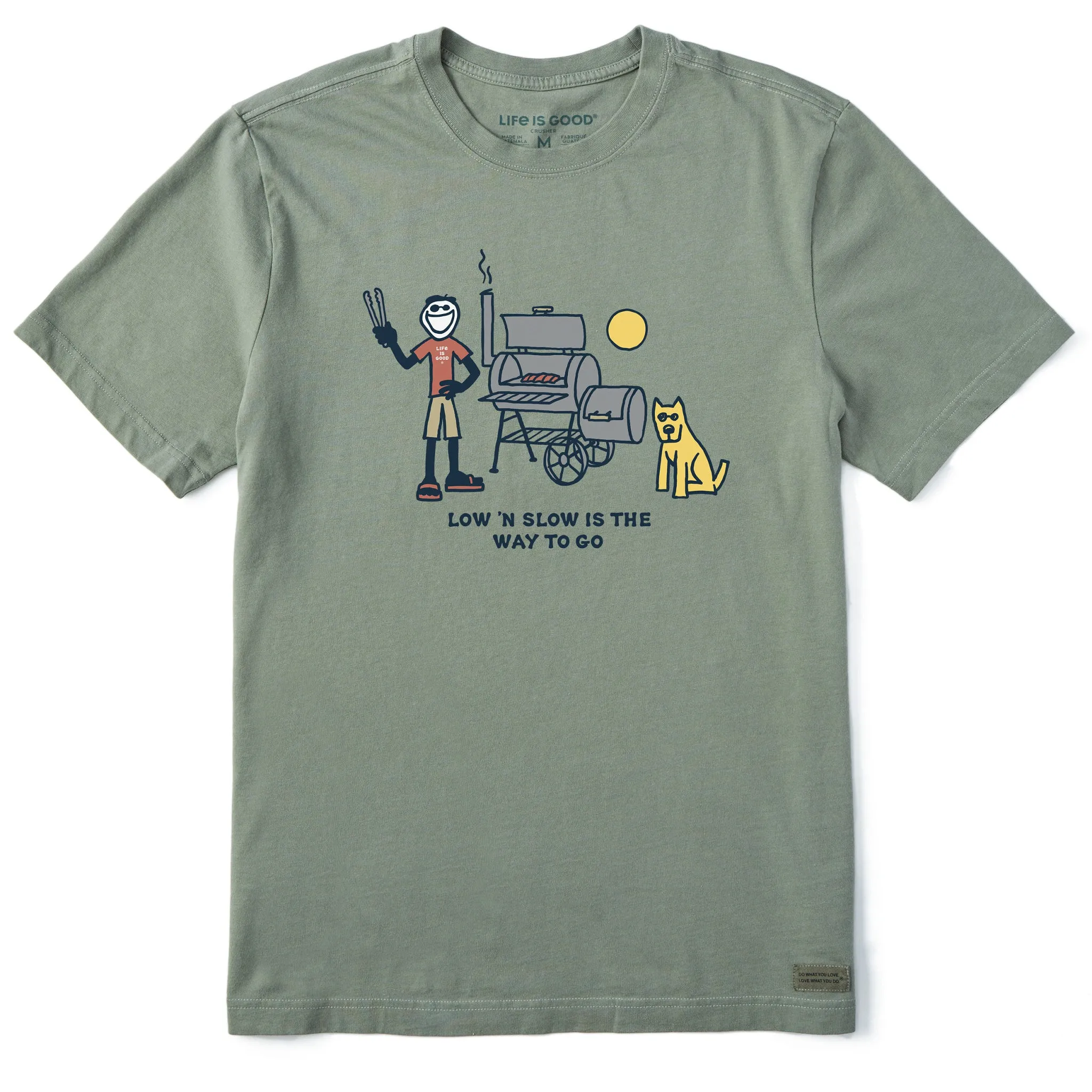 Men's Jake & Rocket Low N Slow Smoker Short Sleeve Tee Comfy All-Day Sustainable production