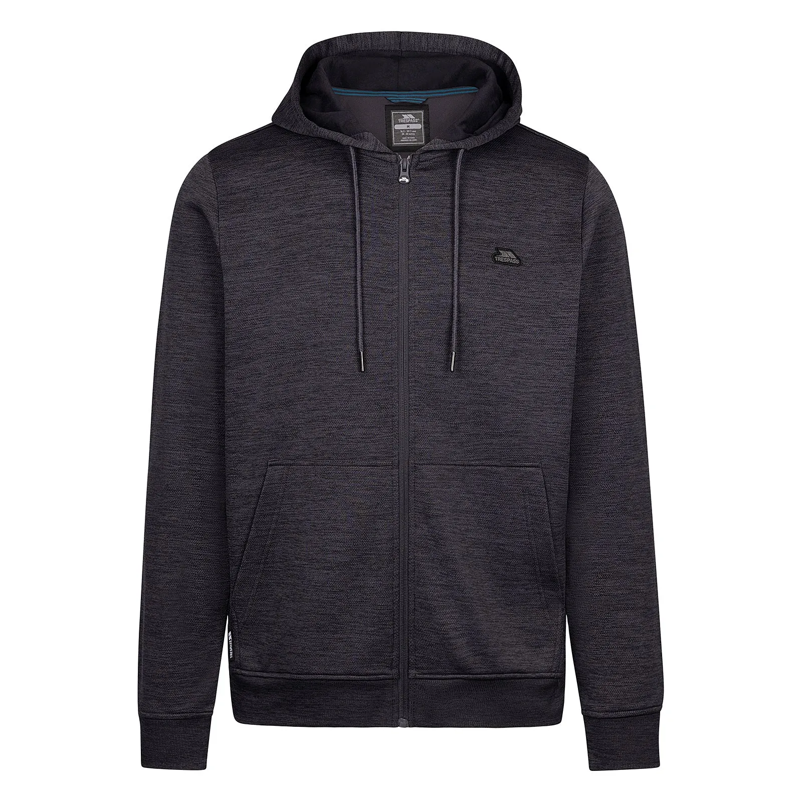 product sustainable future Water-Repellent Finish Trespass Mens Fewston Zip Up Hoodie