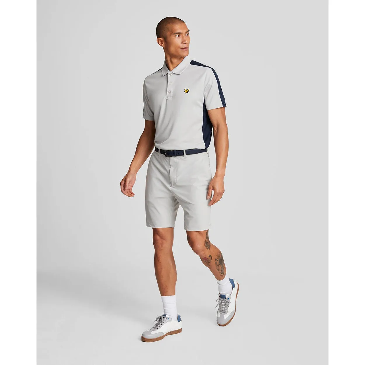 Casual Flex Breathable wear Lyle & Scott Airlight Tech Golf Shorts - Pebble