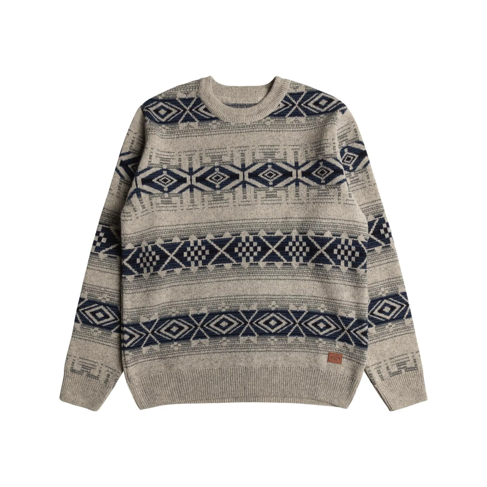 Billabong Mens Ranchero Crew Neck Jumper belt accents