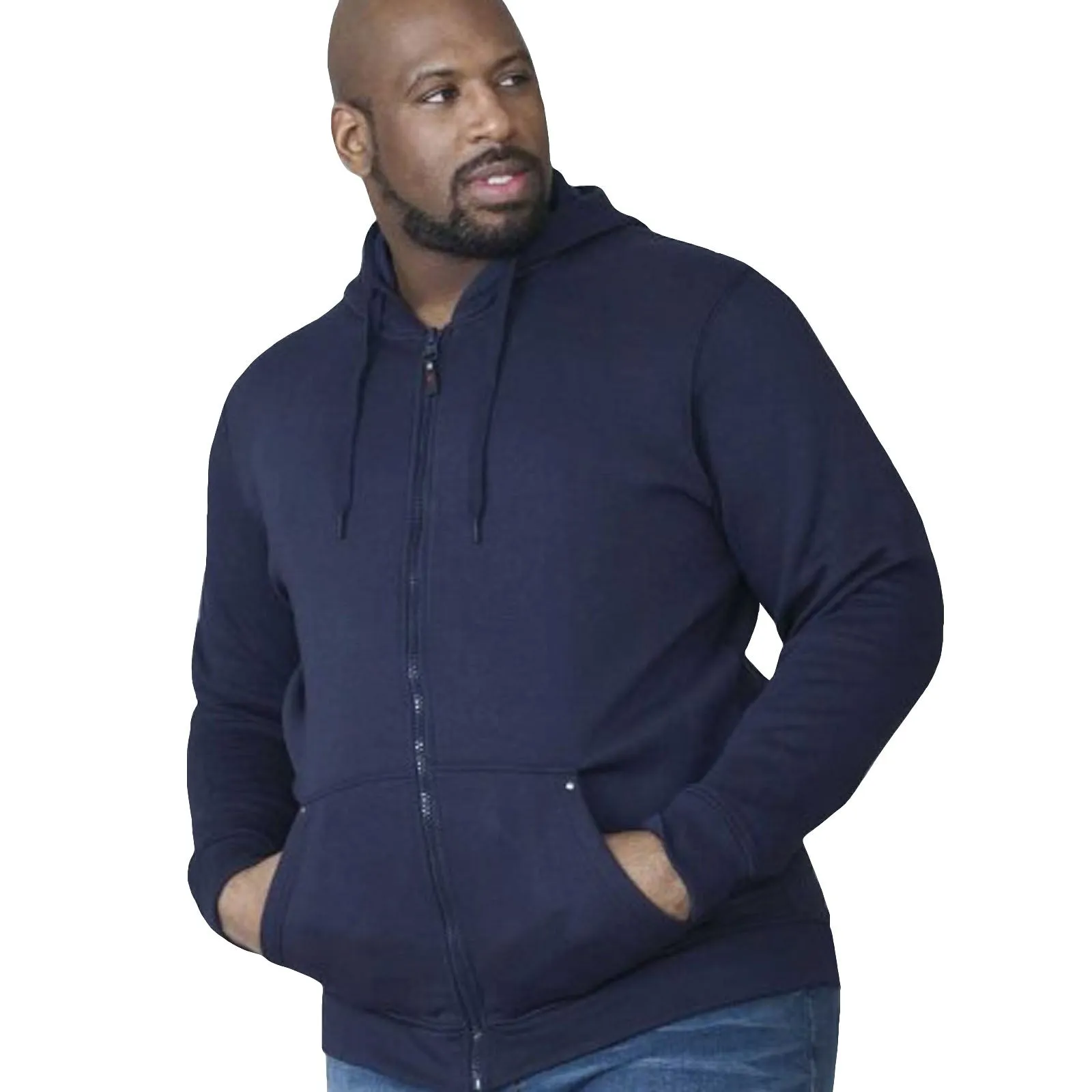 teenagers Abstract print D555 Rockford Mens Cantor Big & Tall Kingsize Full Zip Hoodie