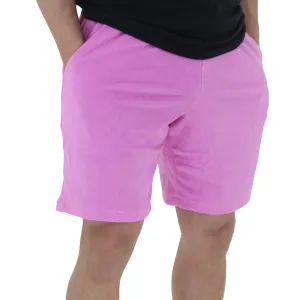 Leather Look Slim Layer Men's Plain Short,Pink