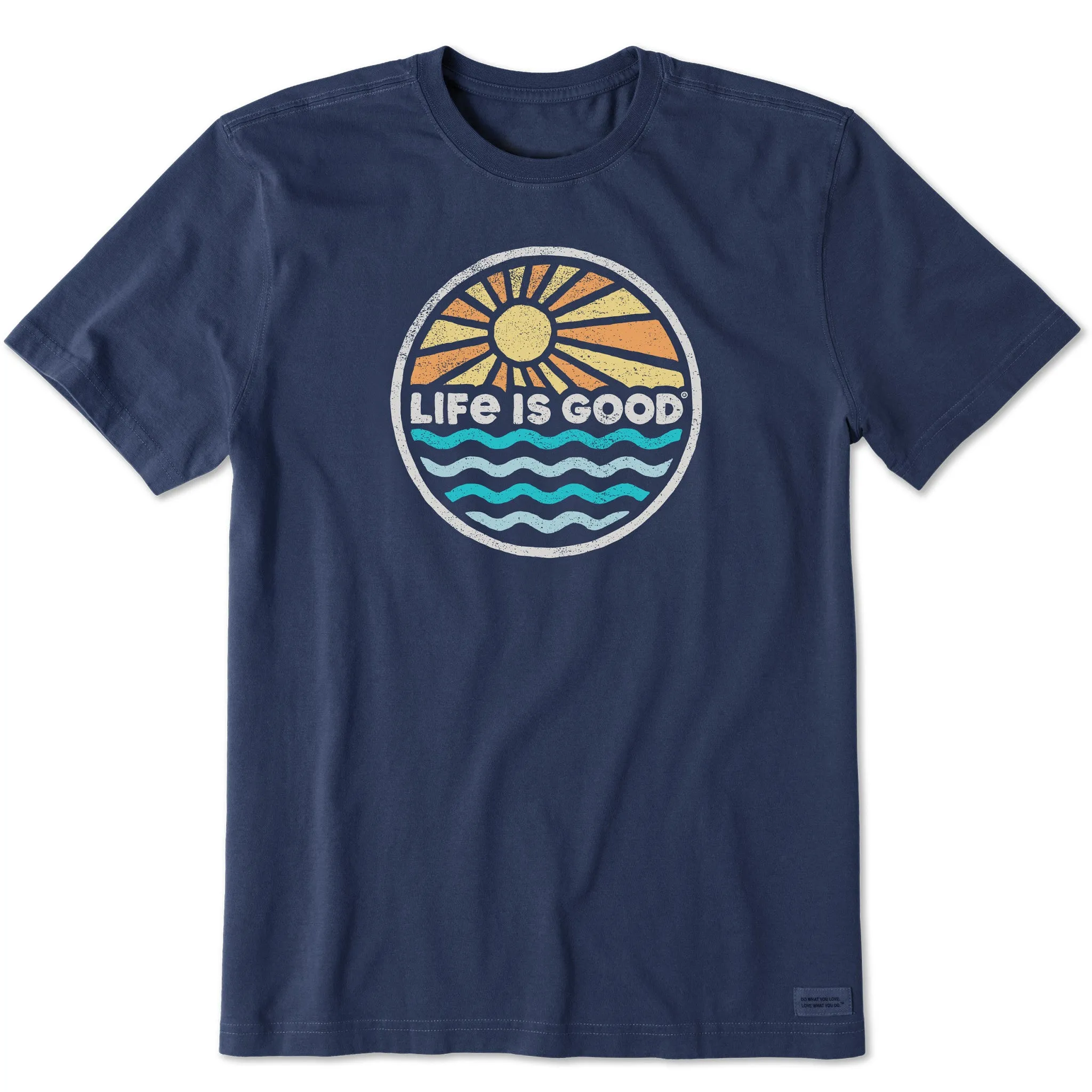 Cozy Layers Men's Life is Good Sunset on the Water Short Sleeve Tee