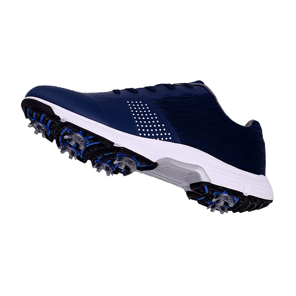 Ask Echo G615 Men's Professional Spikes Golf Shoes / Blue Dry Liner