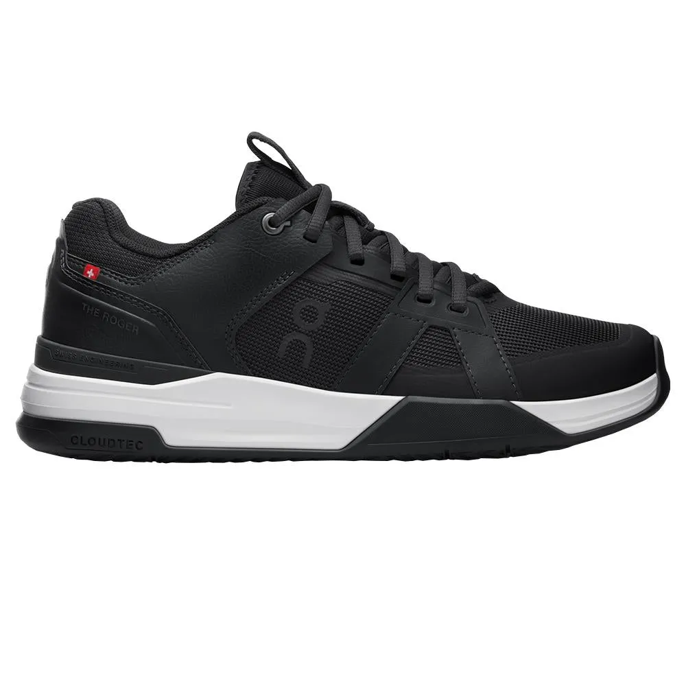 On Men's THE ROGER Clubhouse Pro - Black/White Torsional Stability Frame