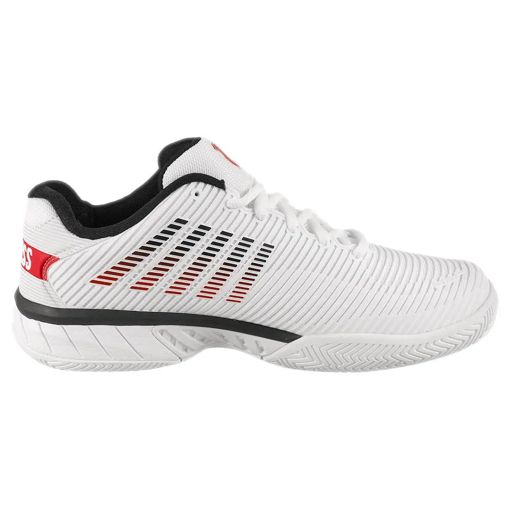Unisex Fit K-Swiss Men's Hypercourt Express 2 - 2E Width - White/Mars Red
