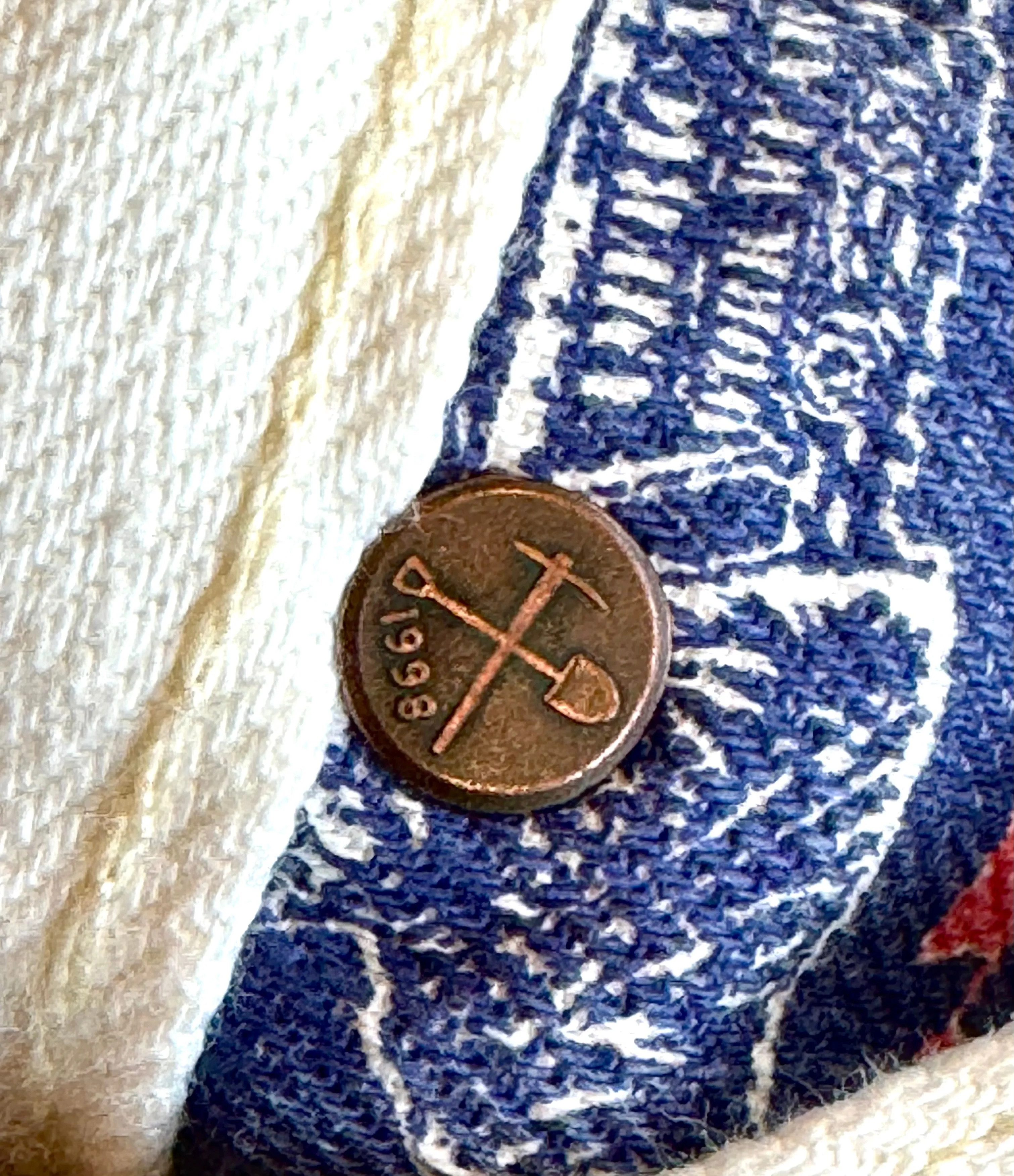 Greaser 12 oz Japanese Kurabo washed White Denim w/ red selvedge  - Please Advise denim might come with some leather patch stains on denim Leisure Wear Perfectly Fitted