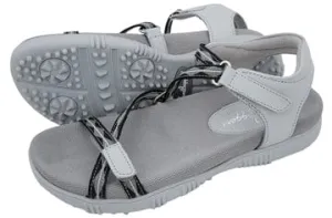 Sandbaggers: Women's Golf Sandals - Galia Gray Comfort Fit Max