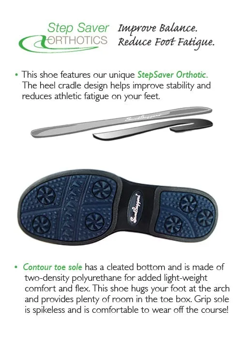 Sandbaggers: Women's Golf Shoes - Charlie Butterscotch Weave Clear Grip