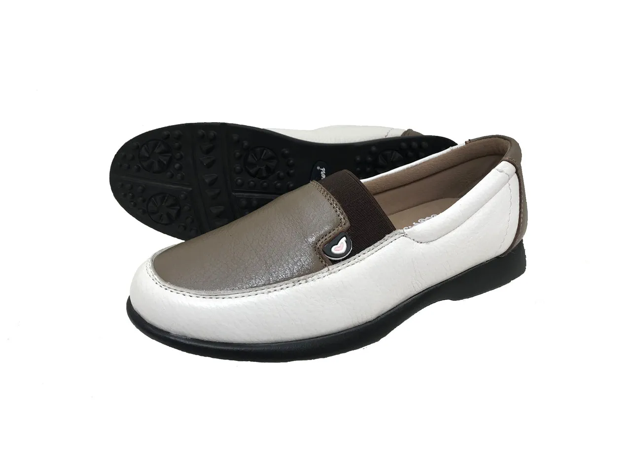 Power Move BreathableUpper Sandbaggers: Women's Golf Shoes - Maddie Taupestone