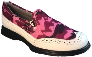 Sandbaggers: Women's Golf Shoes - Vanessa Pink Camo & White Comfort hold