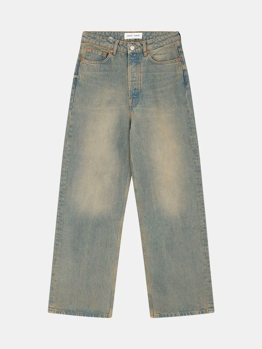 Recycled Fiber Content Eco Conscious Denim Sashelly Jeans Oil Slick Gloss