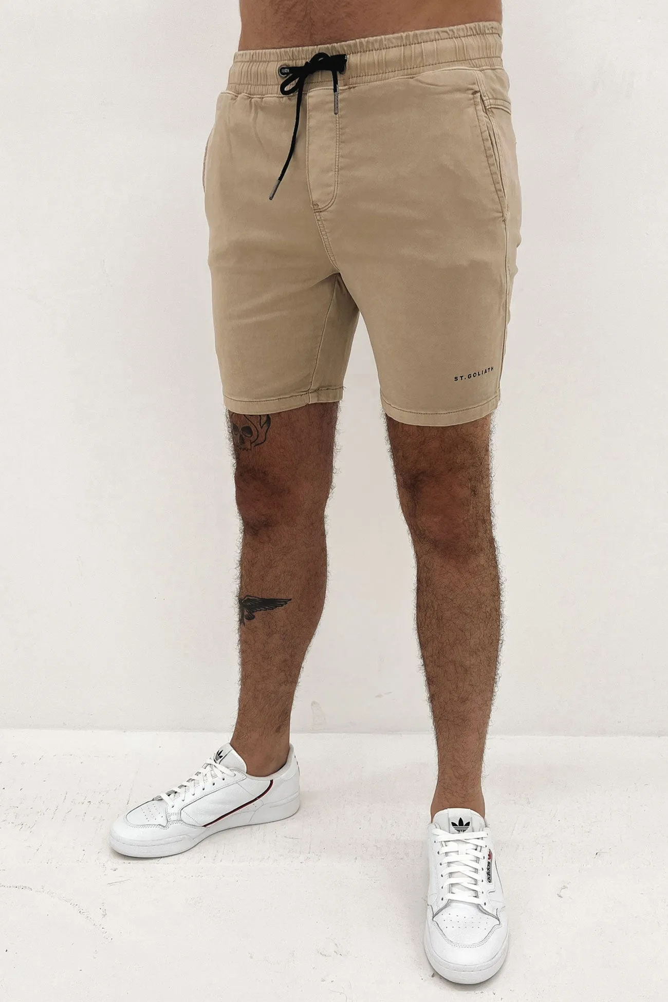 Moisture Management System Hot Weather Fairhaven Elastic Waist Hybrid Short Sand